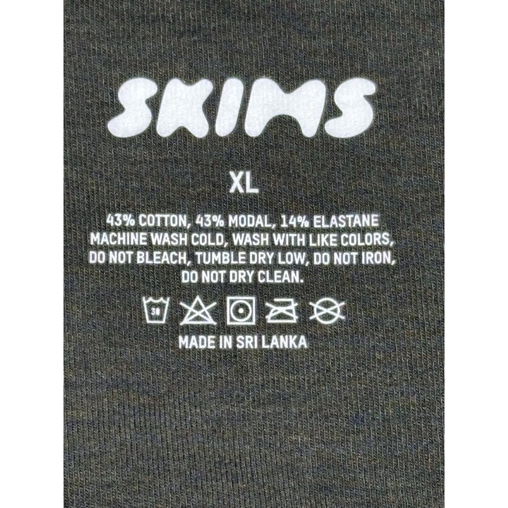 SKIMS COTTON MENS 5" BOXER BRIEF ONYX BLACK NWT XL - Picture 3 of 9